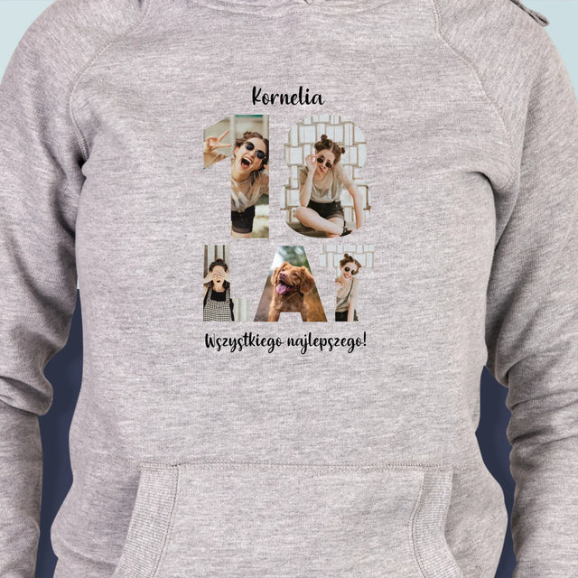 Słowo Ze Zdjęć: 18 Lat - Bluza Damska z Kapturem