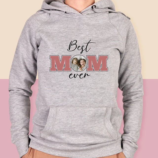Fotokolaż: Best Mom Ever - Bluza Damska z Kapturem