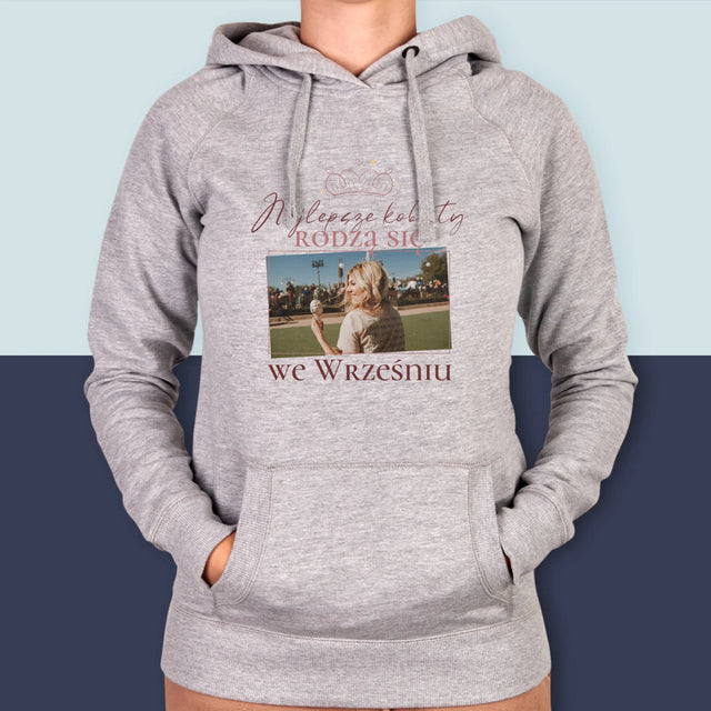 Zdjęcie i Podpis: Najlepsze Kobiety - Bluza Damska z Kapturem