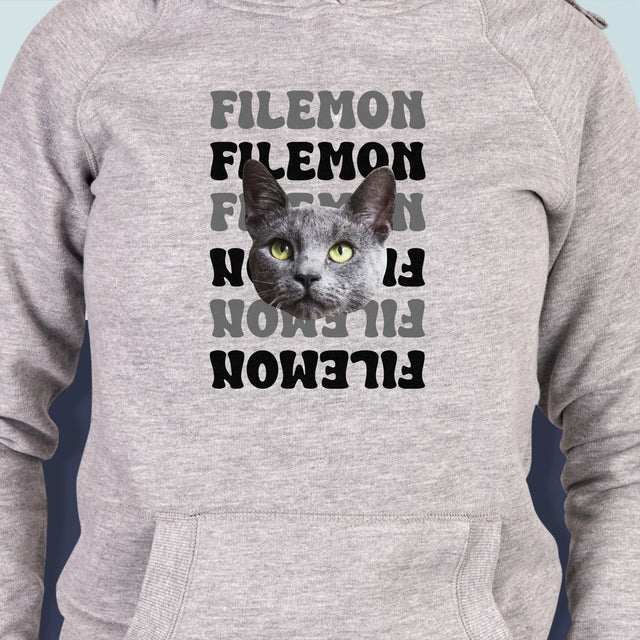 Twoja Postać: Zdjęcie Pupila z Imieniem - Bluza Damska z Kapturem