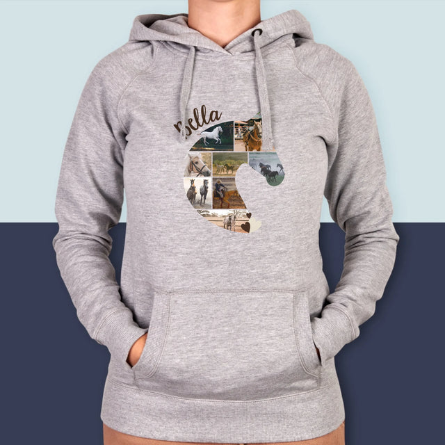 Kształt Ze Zdjęć: Koń - Bluza Damska z Kapturem