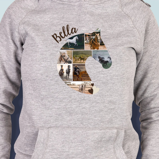 Kształt Ze Zdjęć: Koń - Bluza Damska z Kapturem