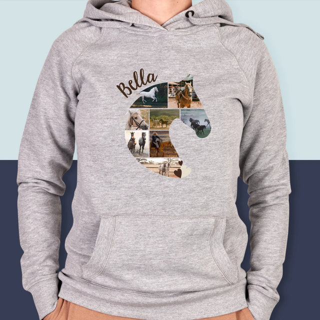 Kształt Ze Zdjęć: Koń - Bluza Damska z Kapturem