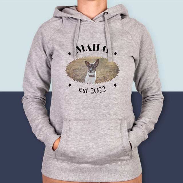 Zdjęcie i Podpis: Pies Established - Bluza Damska z Kapturem