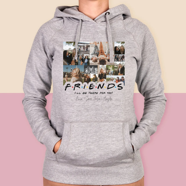 Fotokolaż: Friends - Bluza Damska z Kapturem