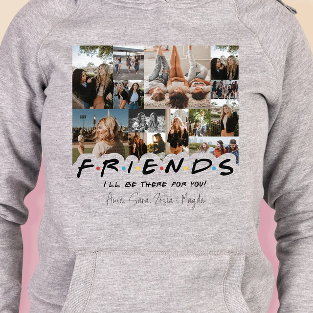 Fotokolaż: Friends - Bluza Damska z Kapturem