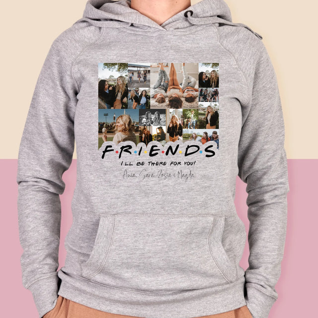 Fotokolaż: Friends - Bluza Damska z Kapturem