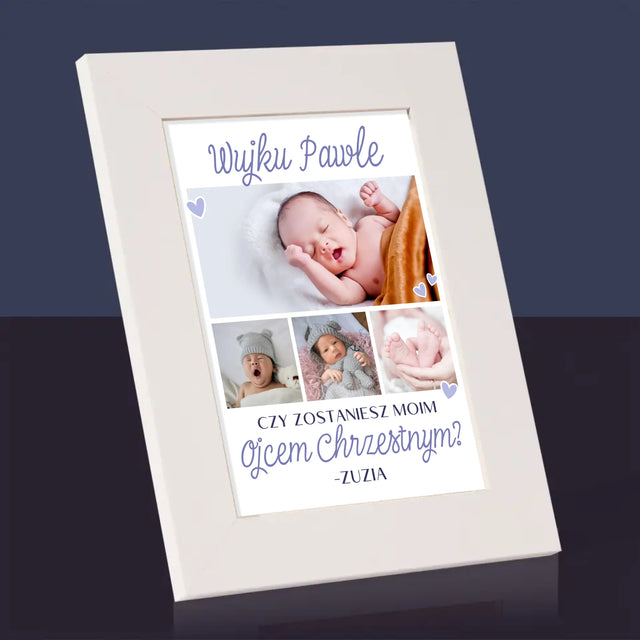 Fotokolaż: Czy Zostaniesz Moim Chrzestnym - Ramka Na Zdjęcie