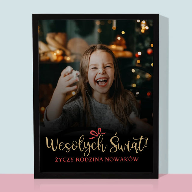 Zdjęcie I Podpis: Świąteczne - Wydruk Obramowany