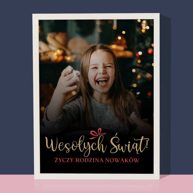 Zdjęcie I Podpis: Świąteczne - Wydruk Obramowany