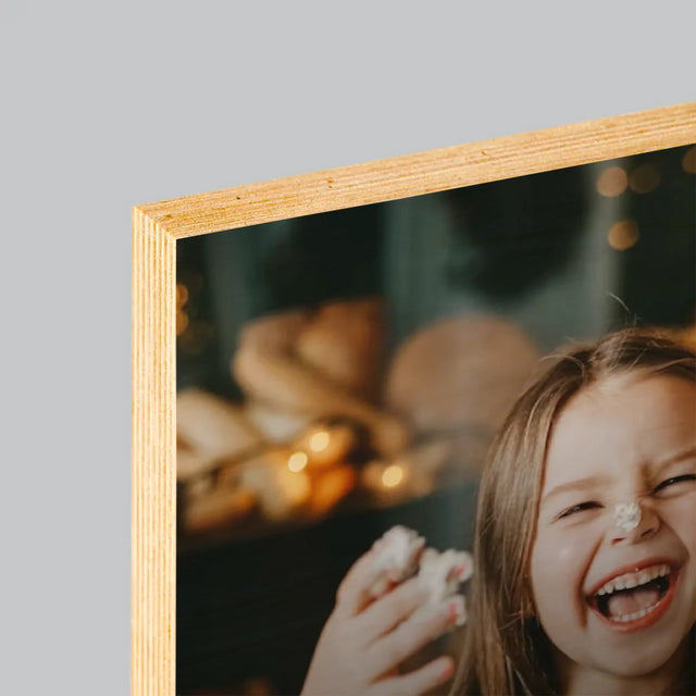 Zdjęcie I Podpis: Świąteczne - Wydruk Na Drewnie