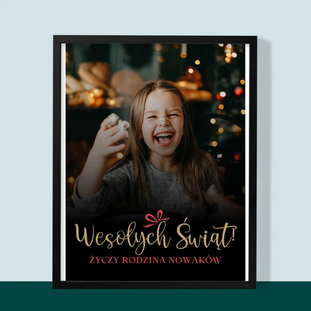 Zdjęcie I Podpis: Świąteczne - Wydruk Obramowany