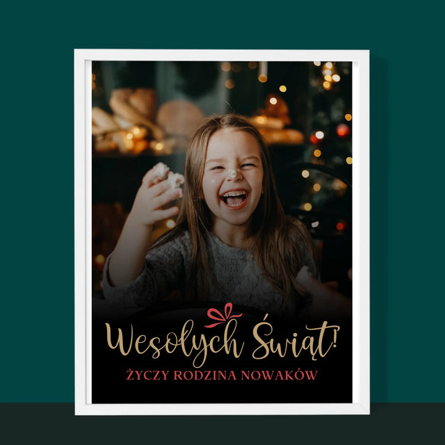 Zdjęcie I Podpis: Świąteczne - Wydruk Obramowany