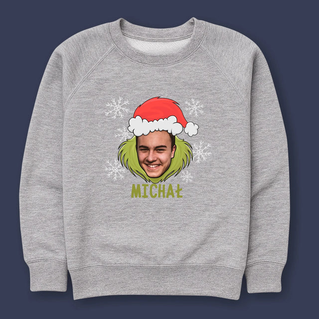 Twoja Postać: Grinch - Bluza Męska Bez Kaptura