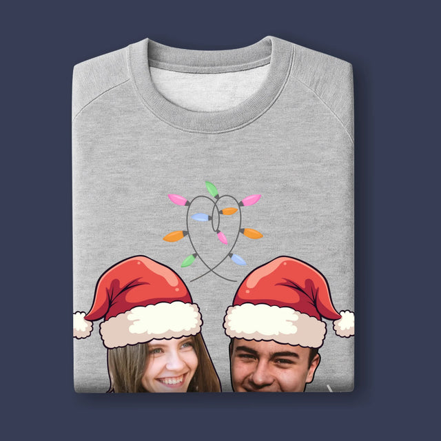 Twoja Postać: Świąteczne Głowy - Bluza Męska Bez Kaptura