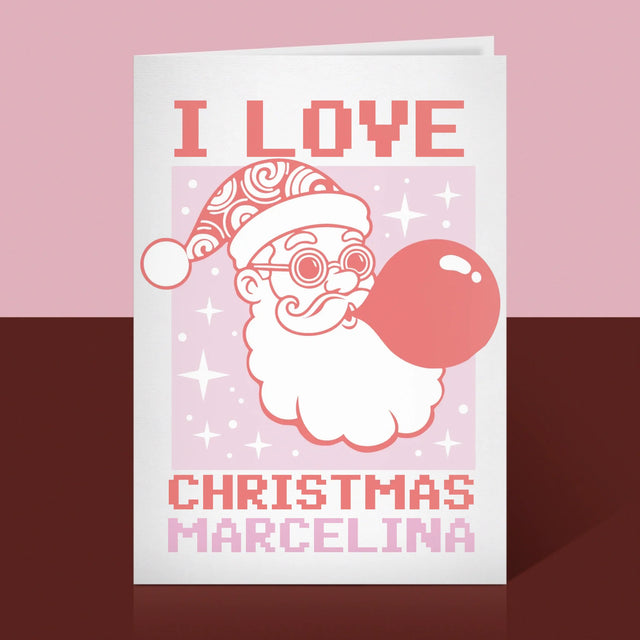 Imię I Podpis: I Love Christmas - Kartka Z Życzeniami