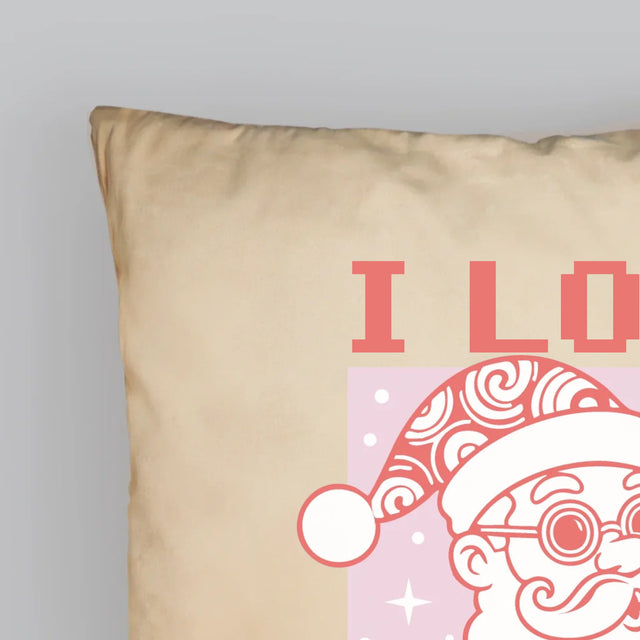 Imię I Podpis: I Love Christmas - Poduszka z Nadrukiem