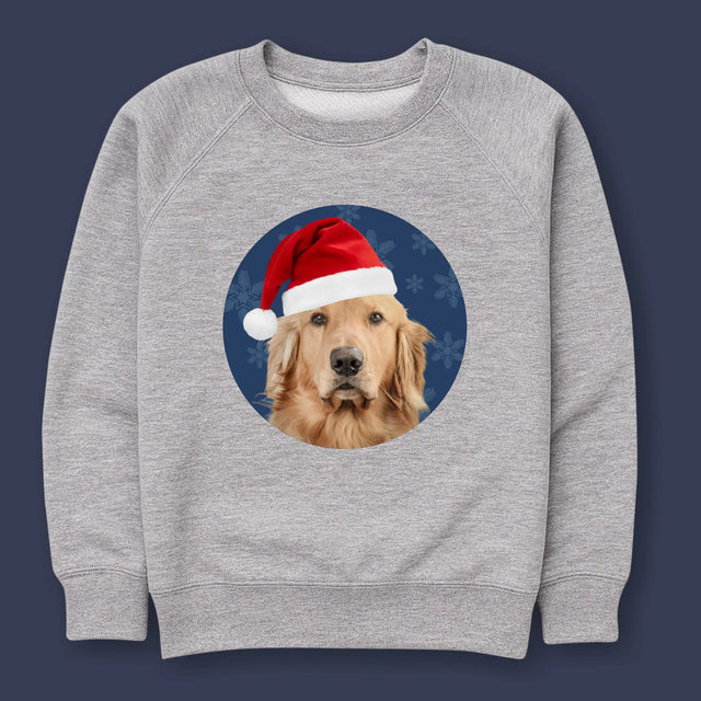Zdjęcie I Podpis: Twój Pies Świąteczny - Bluza Męska Bez Kaptura