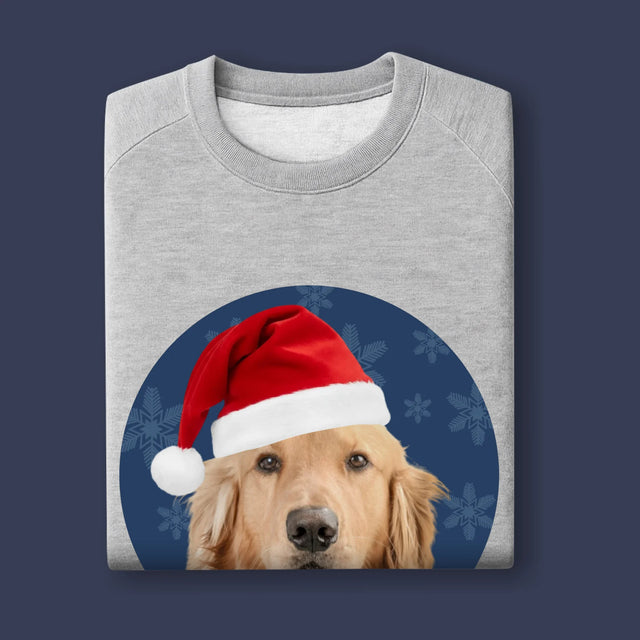 Zdjęcie I Podpis: Twój Pies Świąteczny - Bluza Męska Bez Kaptura