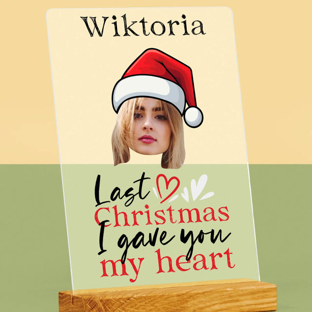 Zdjęcie I Podpis: Last Christmas I Gave You My Heart - Wydruk Na Szkle Akrylowym
