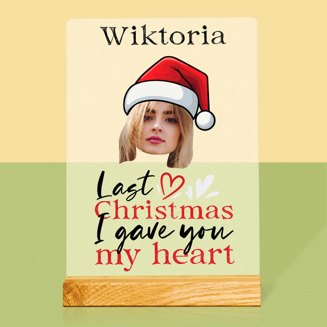 Zdjęcie I Podpis: Last Christmas I Gave You My Heart - Wydruk Na Szkle Akrylowym