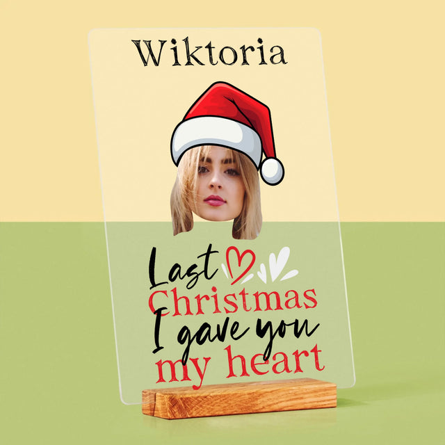 Zdjęcie I Podpis: Last Christmas I Gave You My Heart - Wydruk Na Szkle Akrylowym