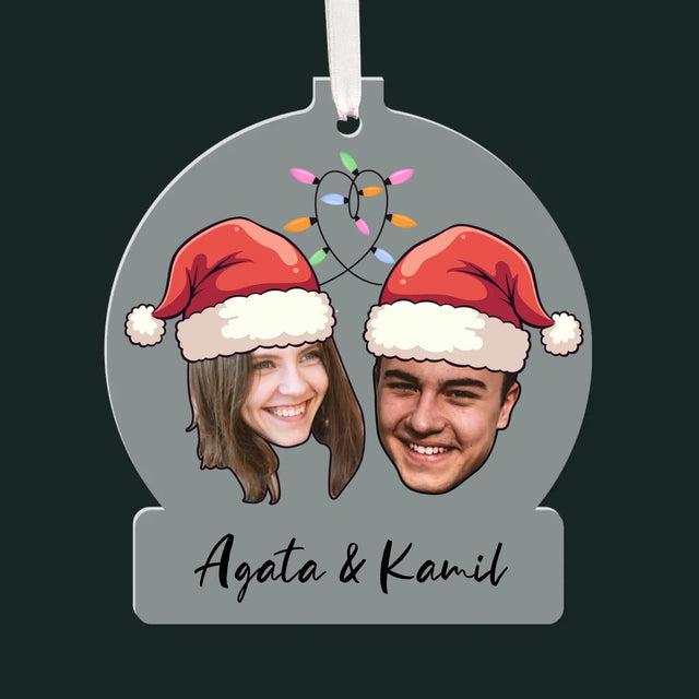 Twoja Postać: Świąteczne Głowy - Bombka Świąteczna Kula