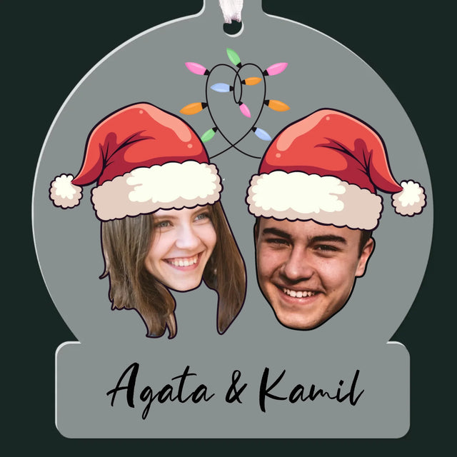 Twoja Postać: Świąteczne Głowy - Bombka Świąteczna Kula