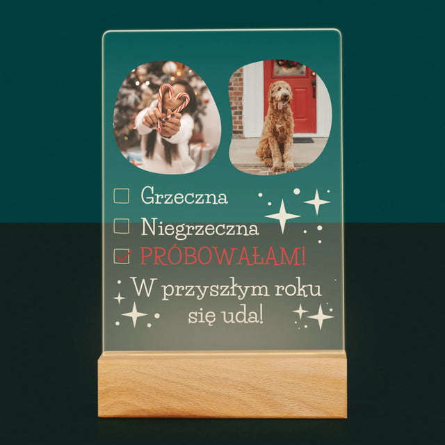 Fotokolaż: Grzeczna - Wydruk Na Szkle Akrylowym