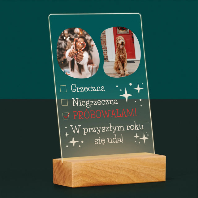 Fotokolaż: Grzeczna - Wydruk Na Szkle Akrylowym