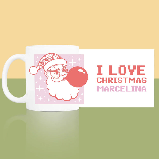 Imię I Podpis: I Love Christmas - Kubek z Nadrukiem