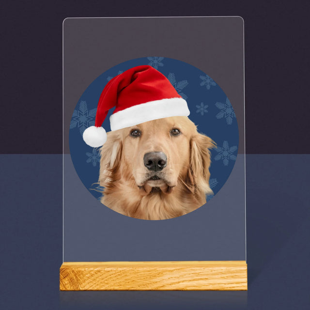 Zdjęcie I Podpis: Twój Pies Świąteczny - Wydruk Na Szkle Akrylowym