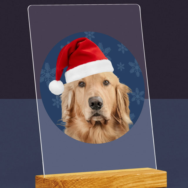 Zdjęcie I Podpis: Twój Pies Świąteczny - Wydruk Na Szkle Akrylowym