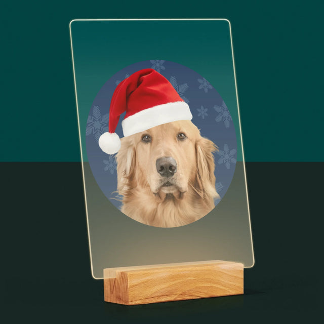 Zdjęcie I Podpis: Twój Pies Świąteczny - Wydruk Na Szkle Akrylowym