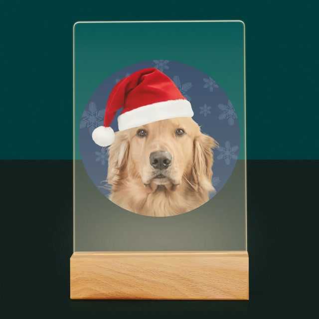 Zdjęcie I Podpis: Twój Pies Świąteczny - Wydruk Na Szkle Akrylowym