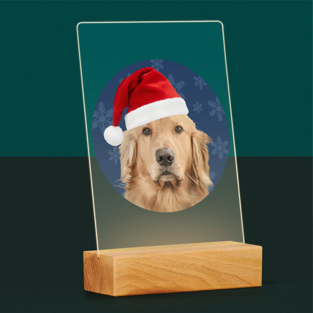 Zdjęcie I Podpis: Twój Pies Świąteczny - Wydruk Na Szkle Akrylowym