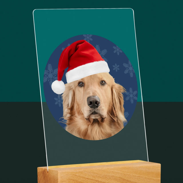 Zdjęcie I Podpis: Twój Pies Świąteczny - Wydruk Na Szkle Akrylowym