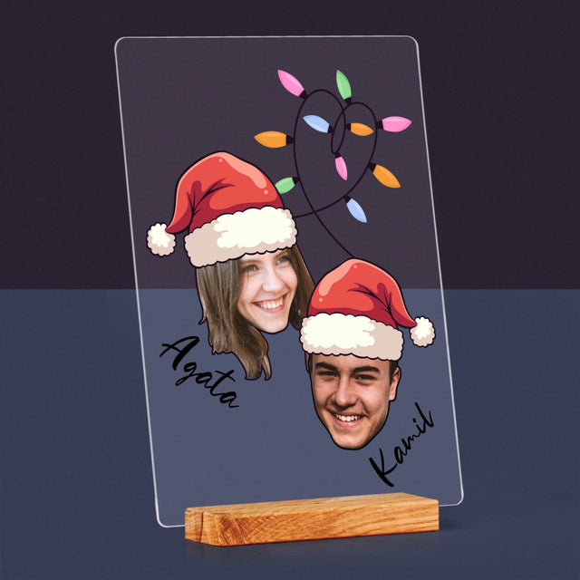 Twoja Postać: Świąteczne Głowy - Wydruk Na Szkle Akrylowym