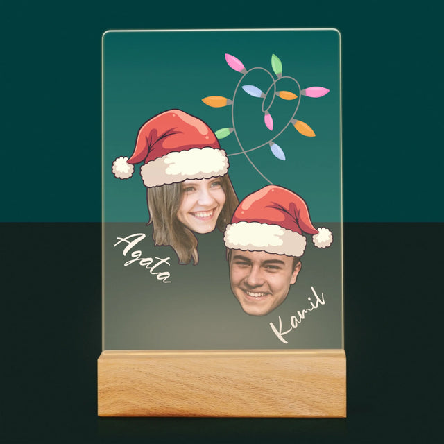 Twoja Postać: Świąteczne Głowy - Wydruk Na Szkle Akrylowym