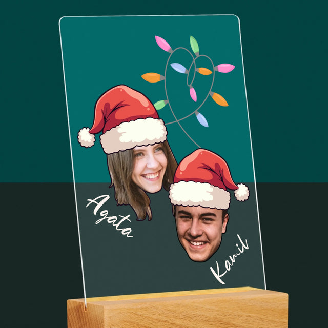 Twoja Postać: Świąteczne Głowy - Wydruk Na Szkle Akrylowym