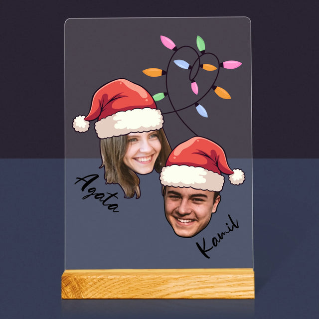 Twoja Postać: Świąteczne Głowy - Wydruk Na Szkle Akrylowym