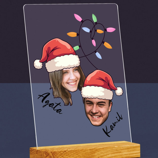 Twoja Postać: Świąteczne Głowy - Wydruk Na Szkle Akrylowym