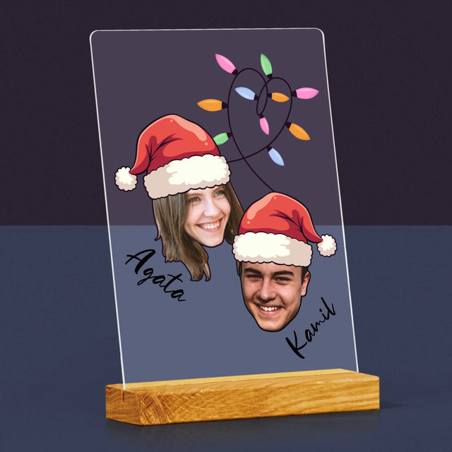 Twoja Postać: Świąteczne Głowy - Wydruk Na Szkle Akrylowym