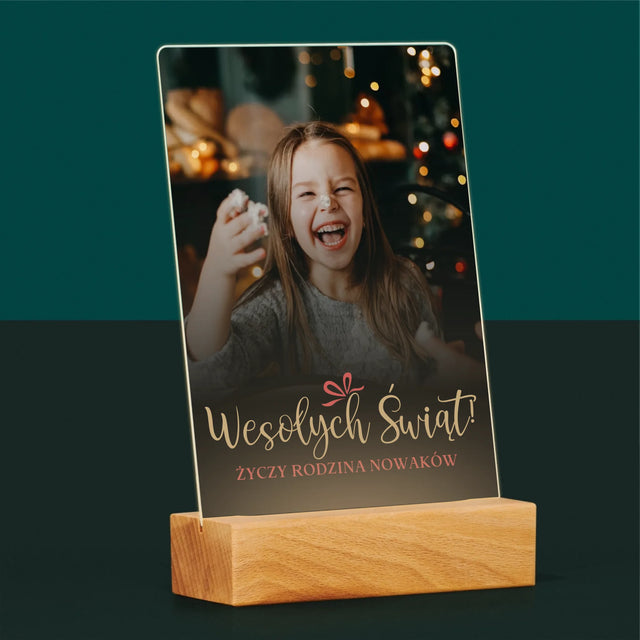 Zdjęcie I Podpis: Świąteczne - Wydruk Na Szkle Akrylowym