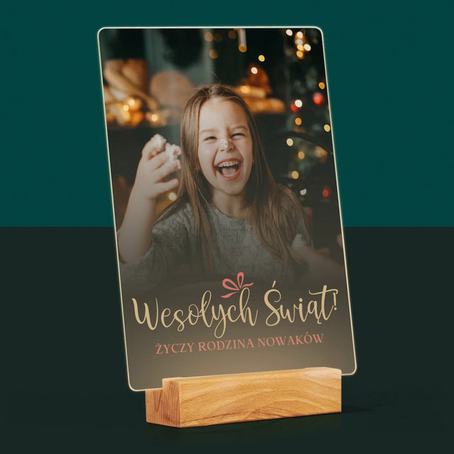 Zdjęcie I Podpis: Świąteczne - Wydruk Na Szkle Akrylowym
