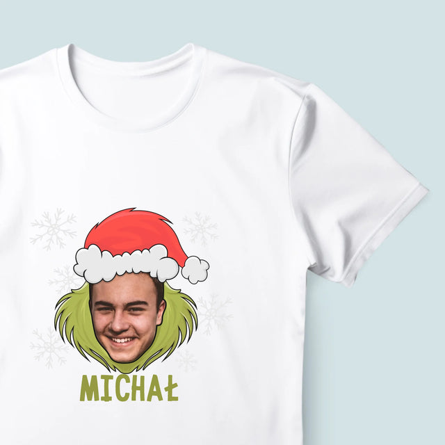 Twoja Postać: Grinch - Koszulka Męska z Nadrukiem