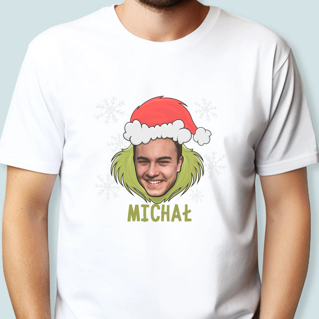 Twoja Postać: Grinch - Koszulka Męska z Nadrukiem