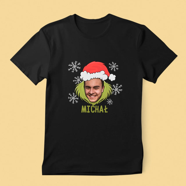 Twoja Postać: Grinch - Koszulka Męska z Nadrukiem