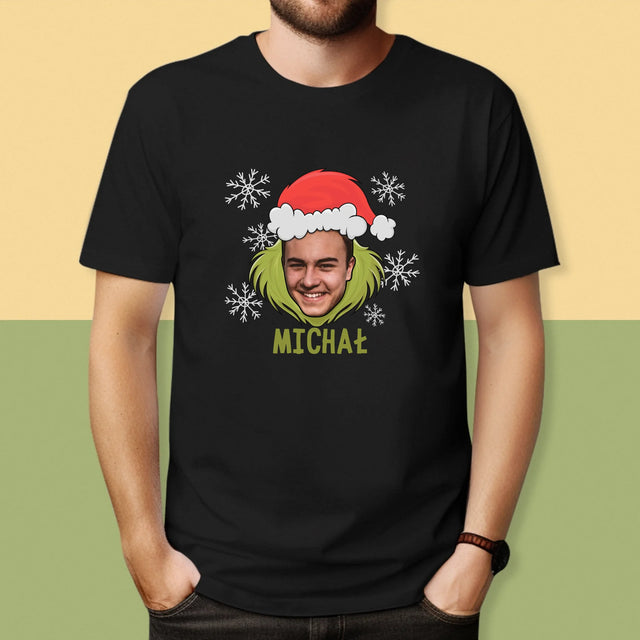 Twoja Postać: Grinch - Koszulka Męska z Nadrukiem