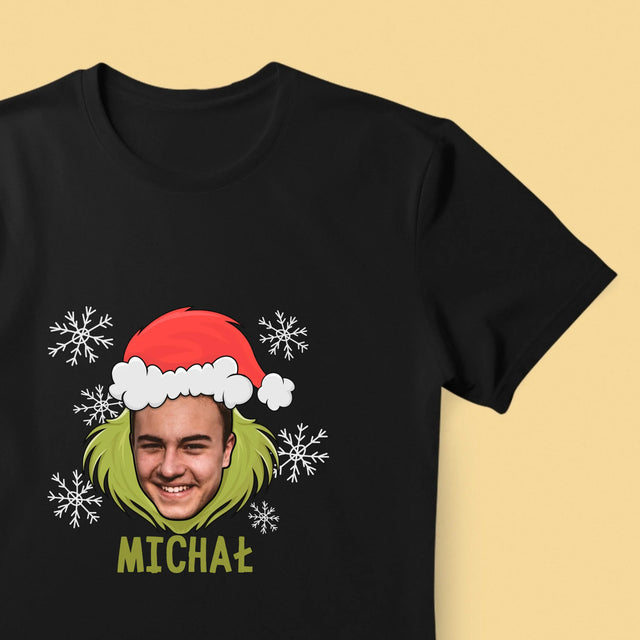 Twoja Postać: Grinch - Koszulka Męska z Nadrukiem